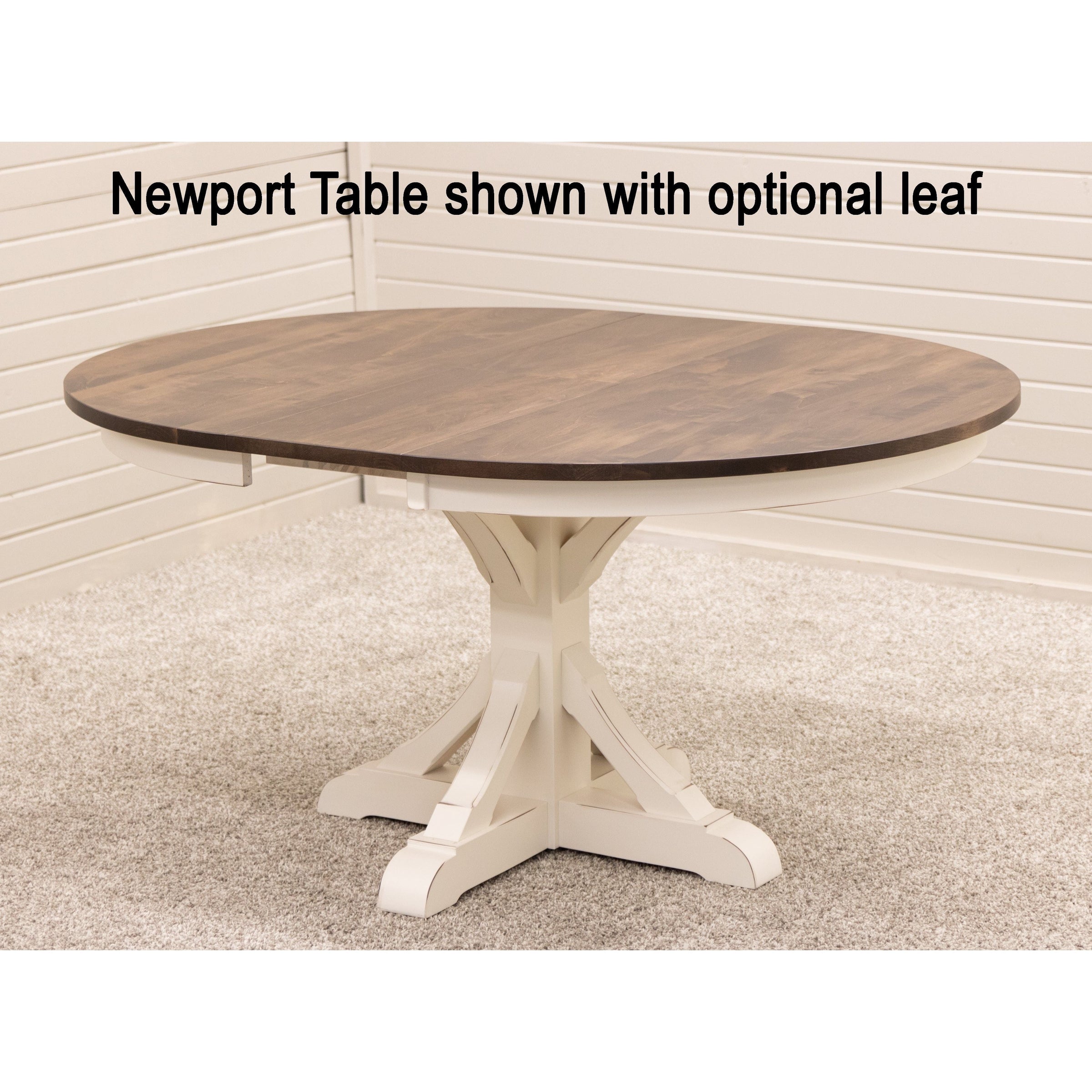 Norris Round Maple Wood Extending Dining Table | WB