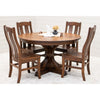 Norris Round Cherry Wood Extending Dining Table | GB