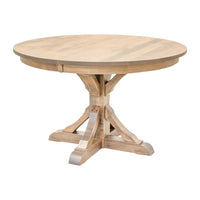 Norris Round Maple Wood Extending Dining Table | DS