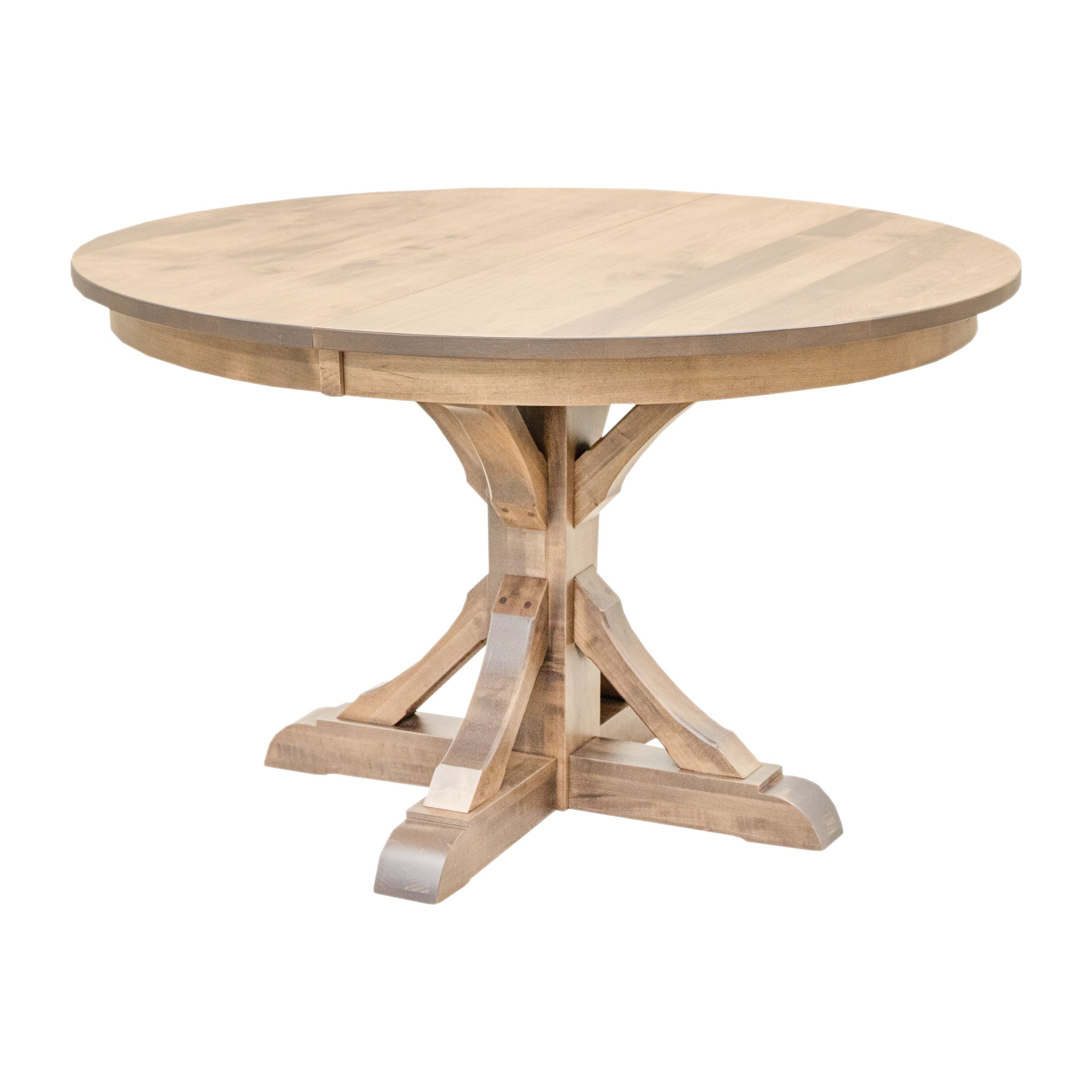 Norris Round Maple Wood Extending Dining Table | DS