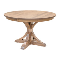 Norris Round Maple Wood Extending Dining Table | WB