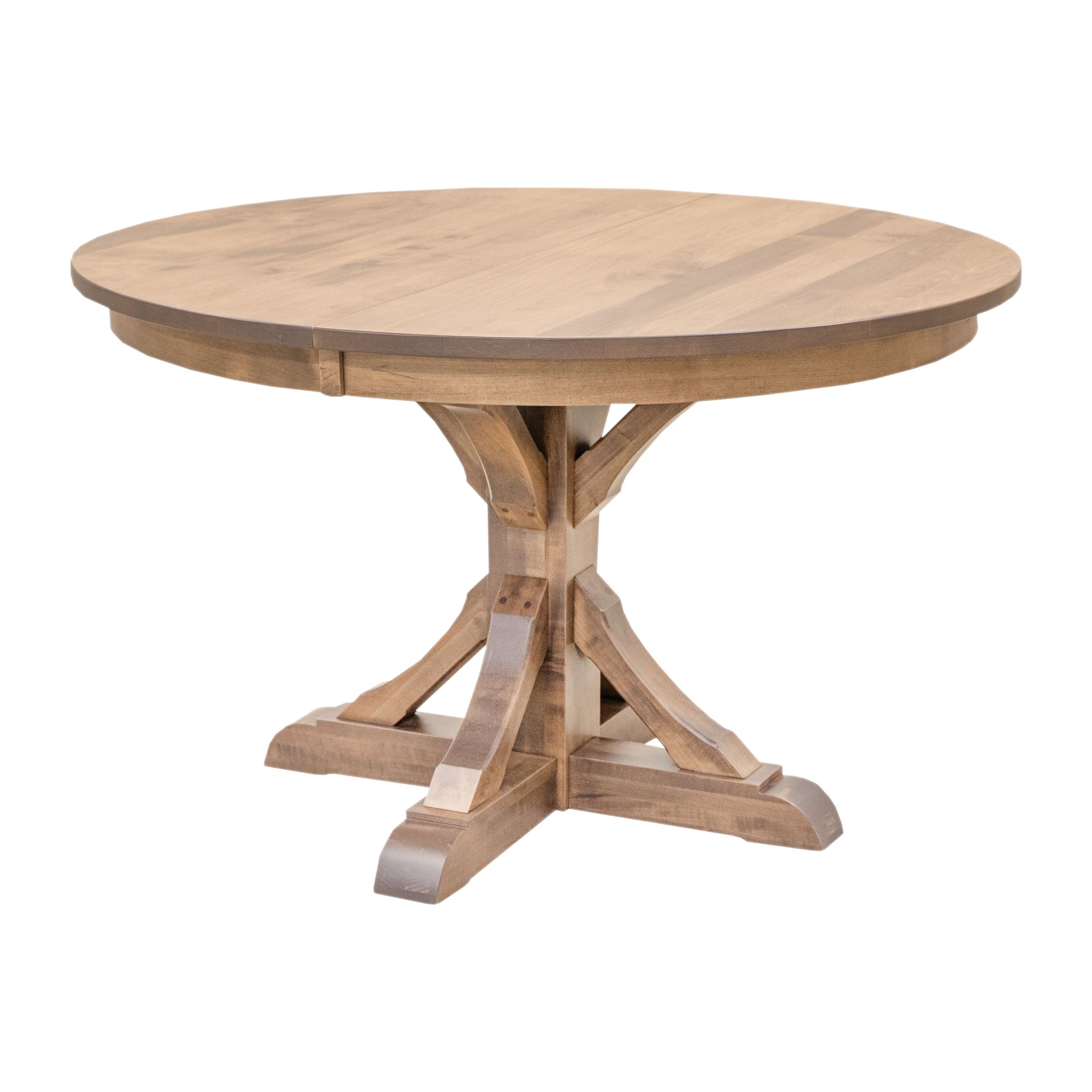 Norris Round Maple Wood Extending Dining Table | WB