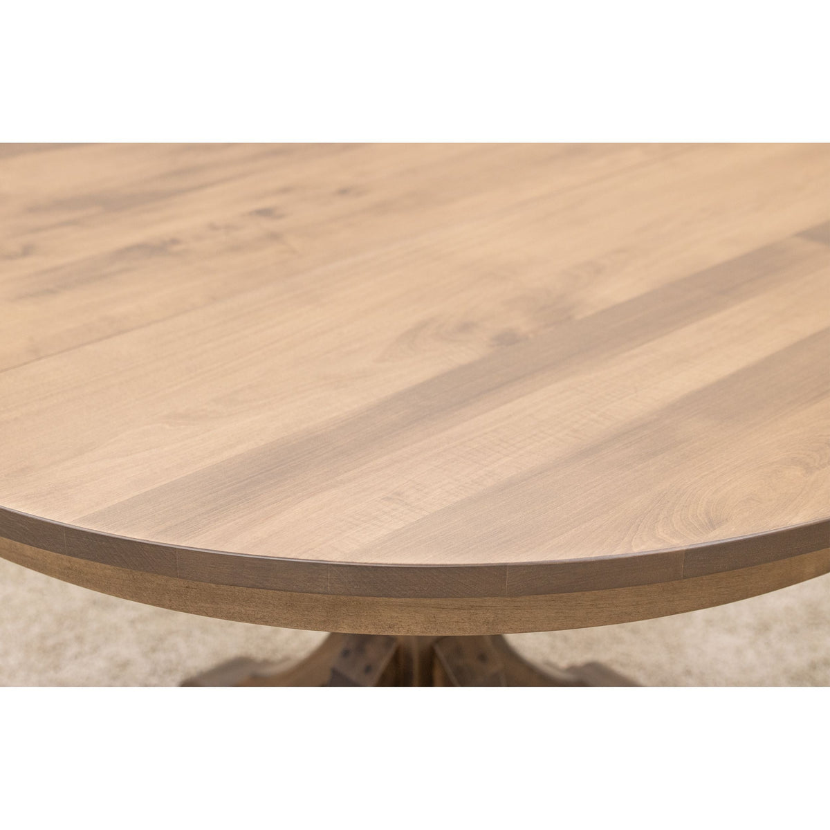 Norris Round Maple Wood Extending Dining Table | WB