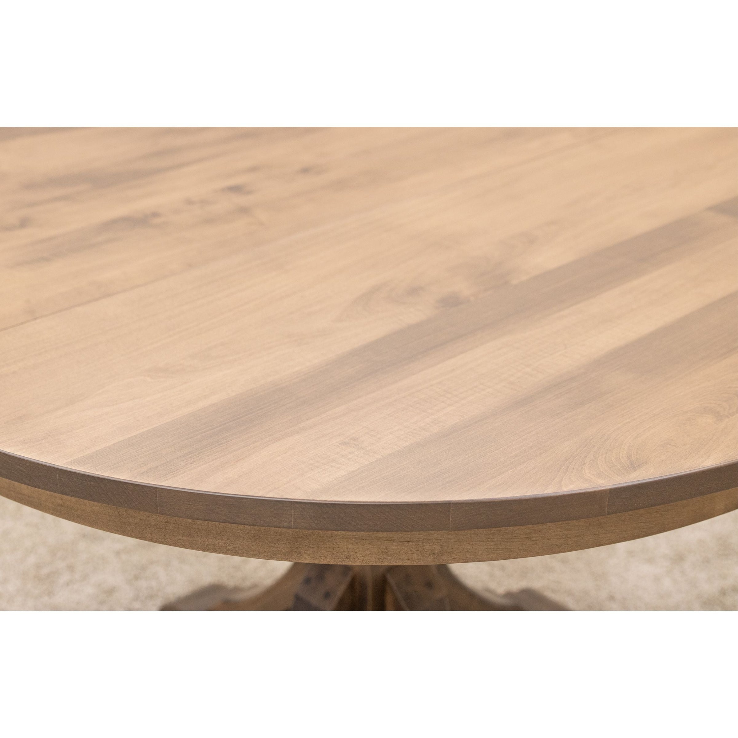 Norris Round Maple Wood Extending Dining Table | WB