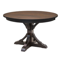 Norris Round Hickory Wood Extending Dining Table | BV