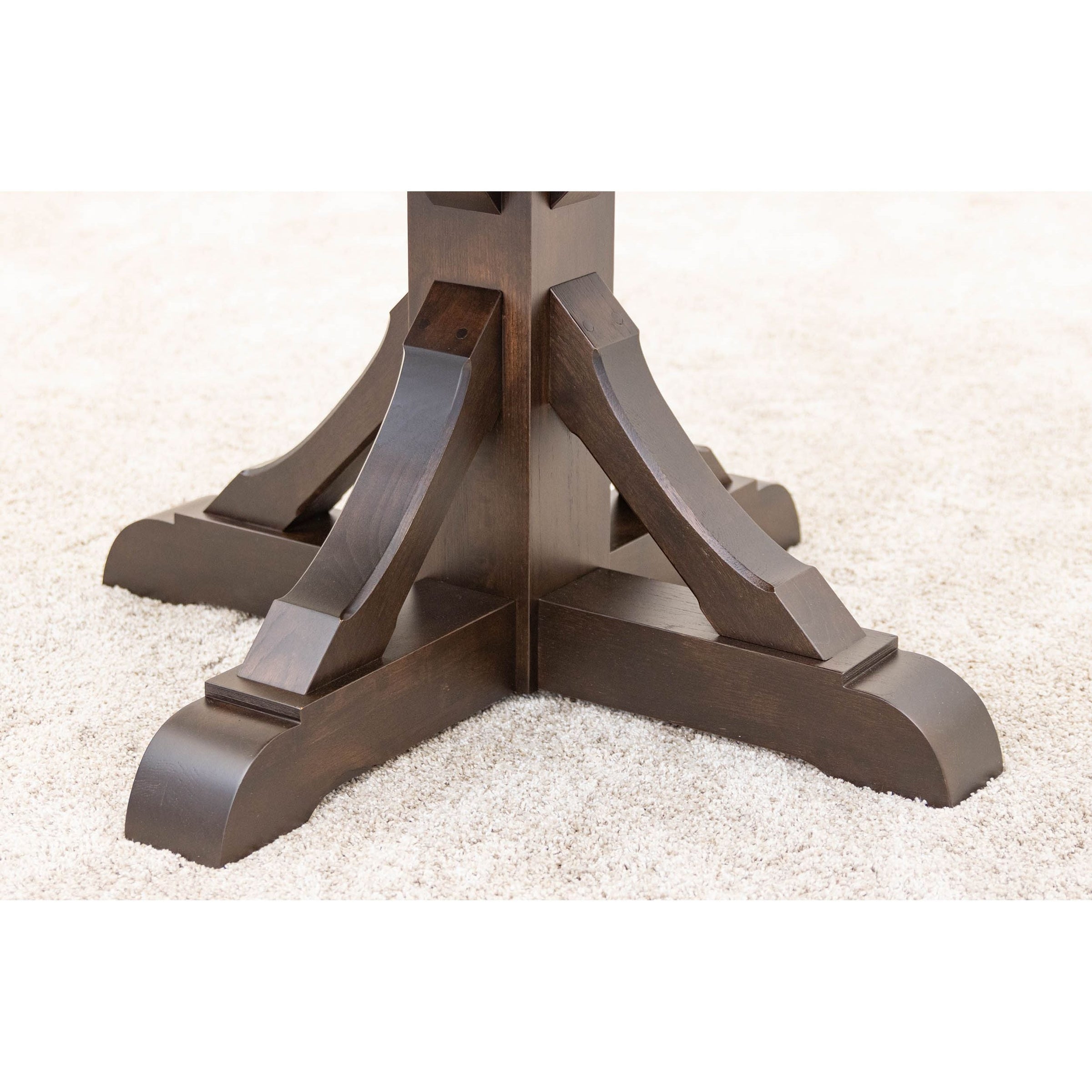 Norris Round Hickory Wood Extending Dining Table | BV