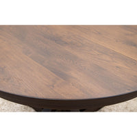 Norris Round Hickory Wood Extending Dining Table | BV