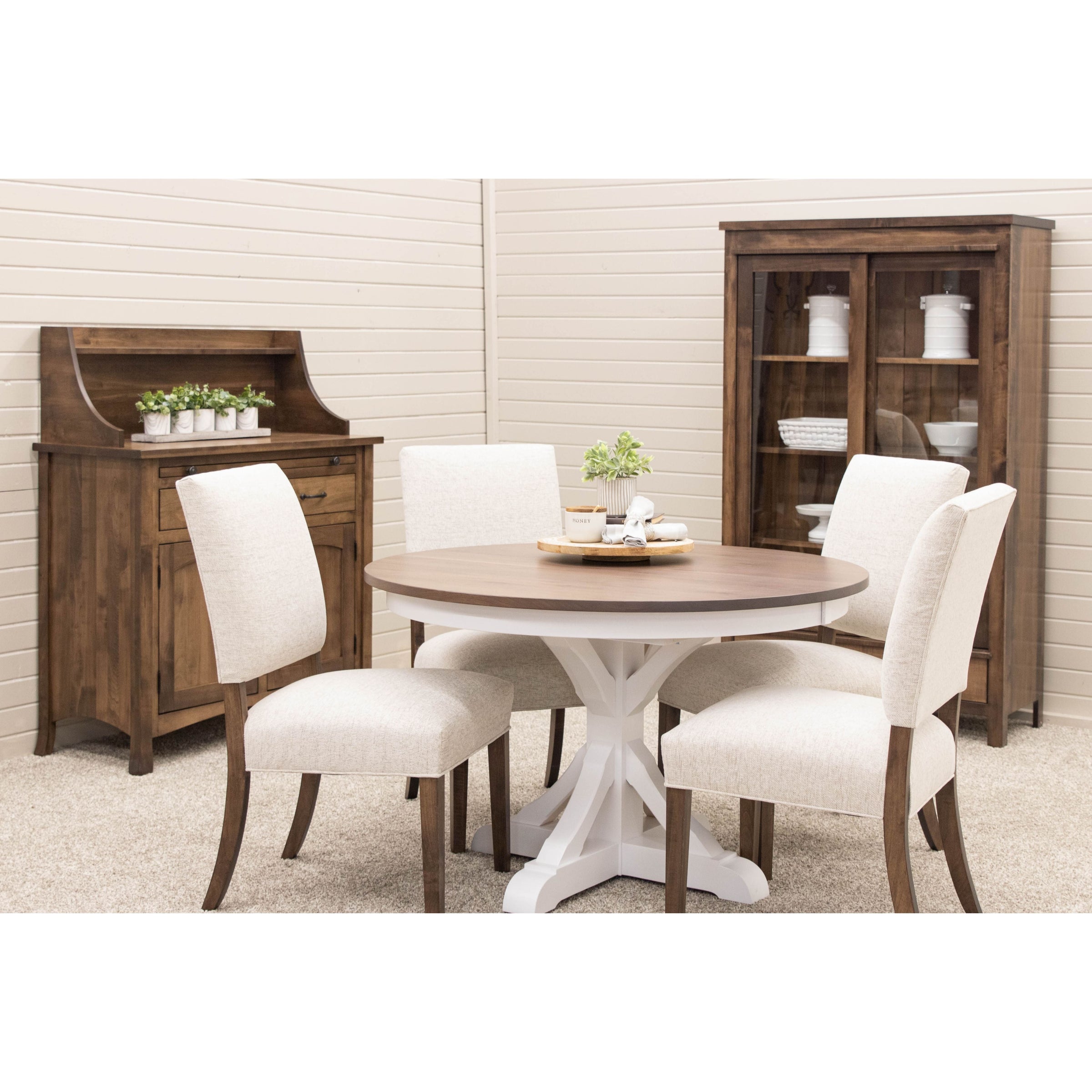 Portals Open Back Upholstered Dining Chair | C2-39