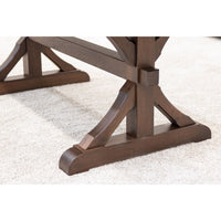 Norris Trestle Hickory Wood Extending Dining Table | BV