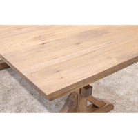 Norris Trestle Hickory Wood Extending Dining Table | WB