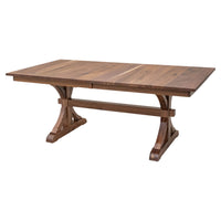 Norris Trestle Walnut Wood Extending Dining Table | NAT