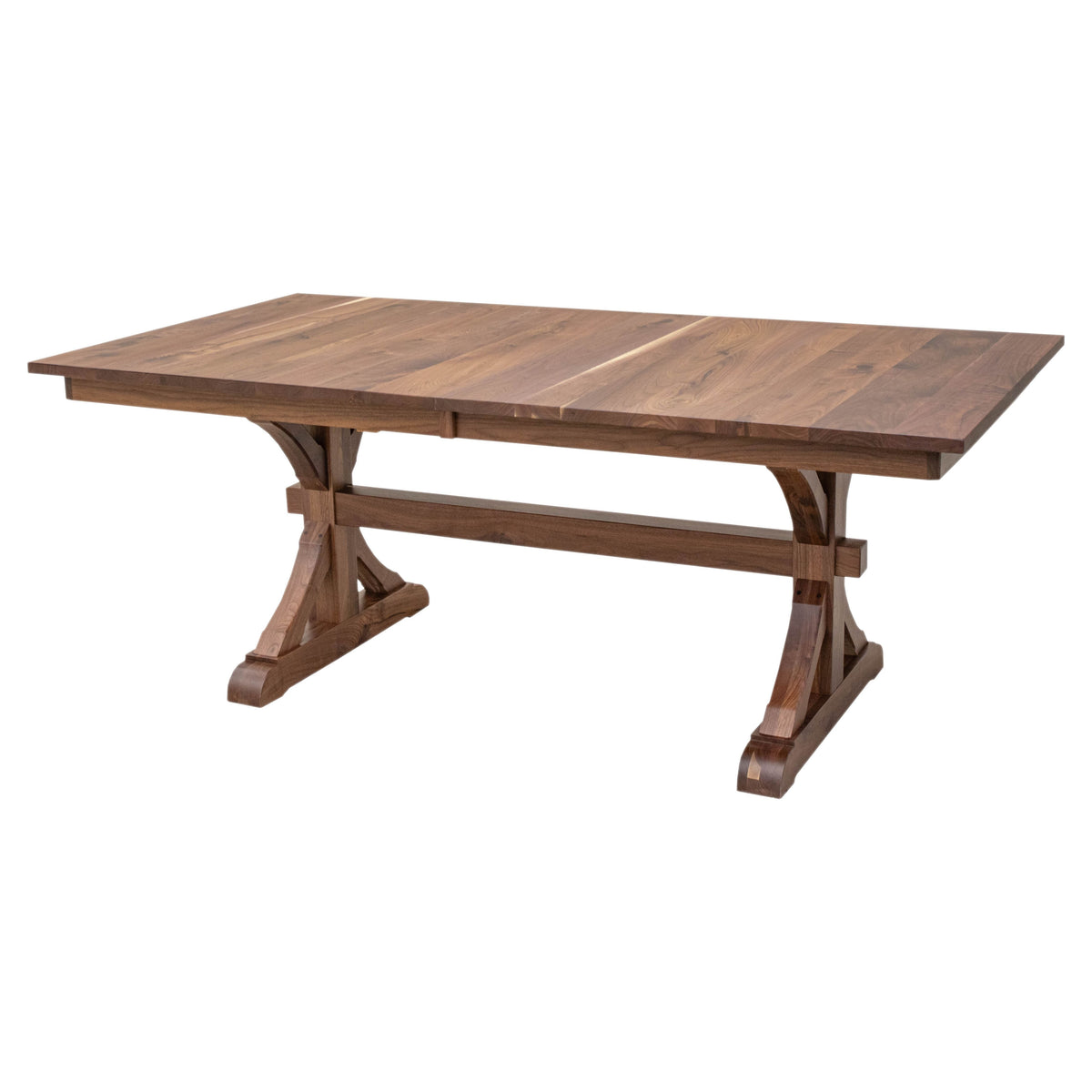 Norris Trestle Walnut Wood Extending Dining Table | NAT