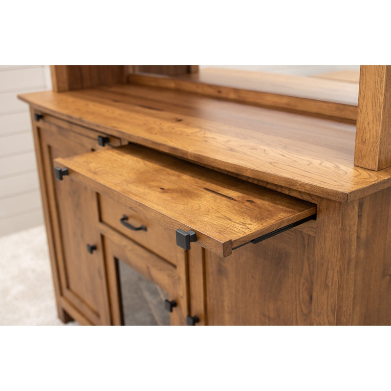 YSF Wine Buffet with Hutch Topper in Hickory Wood | HC