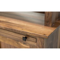 YSF Wine Buffet with Hutch Topper in Walnut Wood | NAT