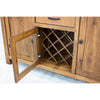 YSF Wine Buffet with Hutch Topper in Hickory Wood | HC