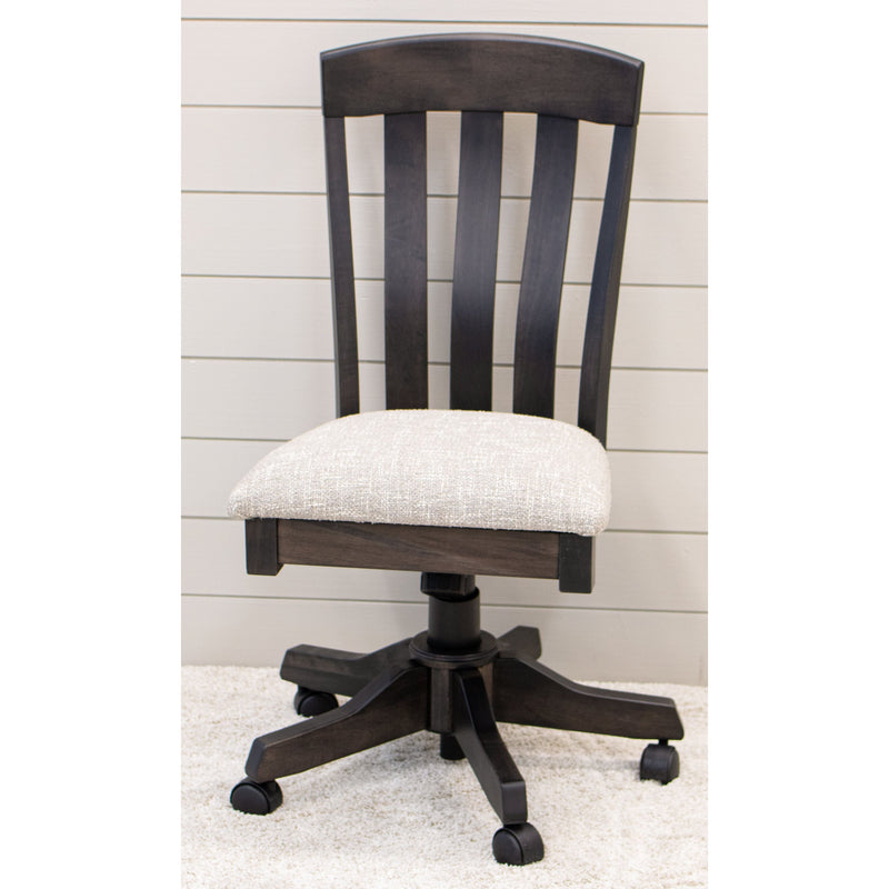 Orchid Maple Wood Office Chair with Fabric Seat | DK
