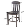 Orchid Maple Wood 24" Stationary Bar Stool | GS