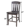 Orchid Maple Wood 24" Stationary Bar Stool | GS