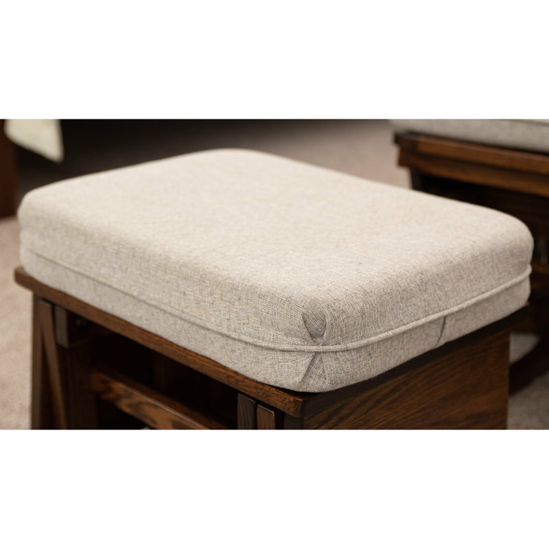 Amish Mission Oak Wood Swivel Glider Rocker & Ottoman | ASB-4285-K