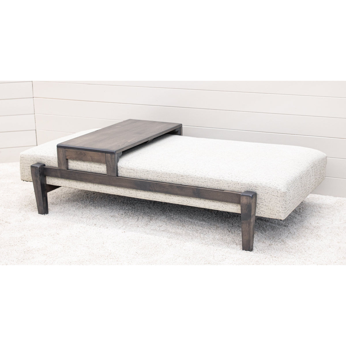 Amish Ottoman with Sliding Tray