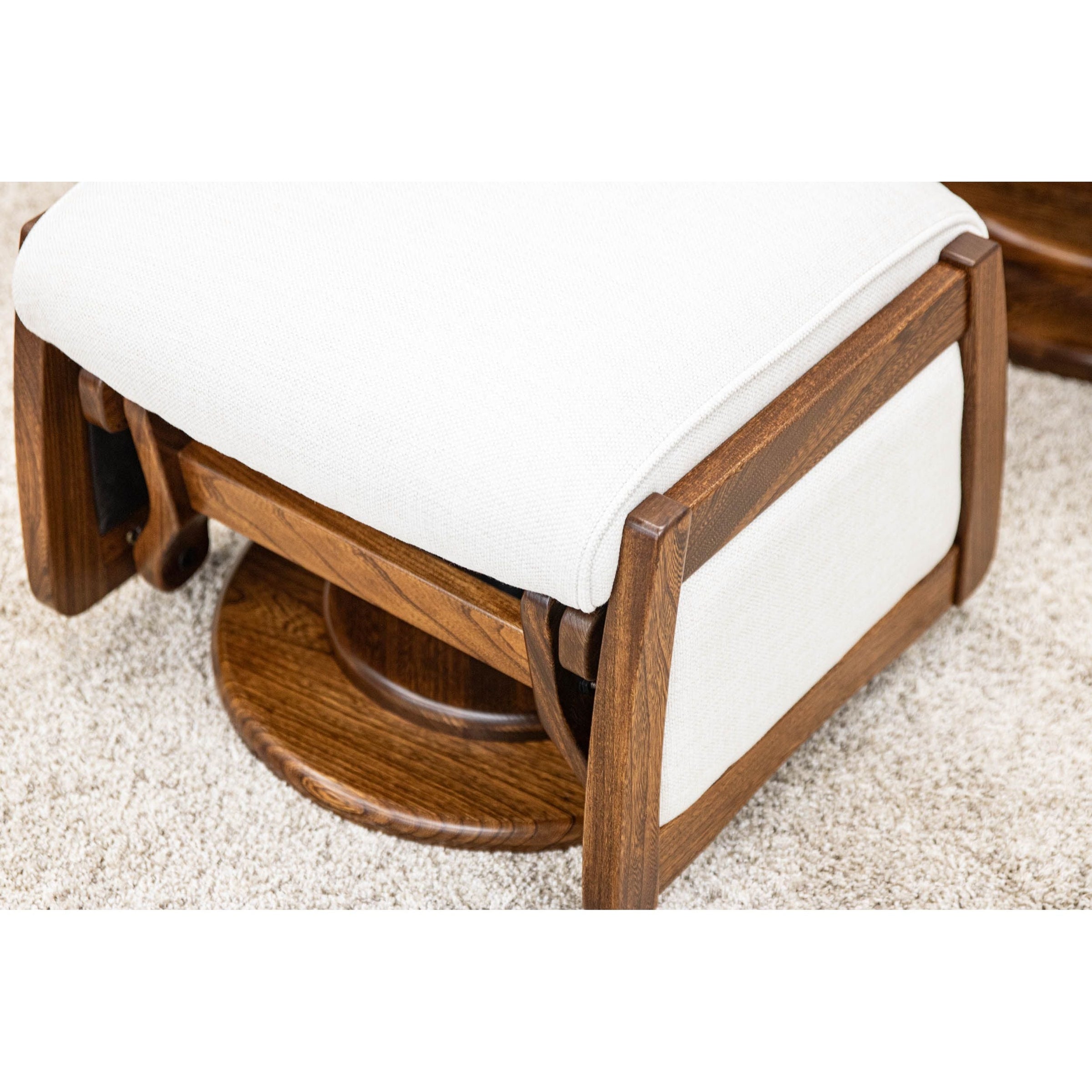 Pennsylvania High Back Upholstered Swivel Glider & Ottoman | E-MC