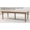 Patterson Turned Leg Maple Wood Large Extending Dining Table | CO