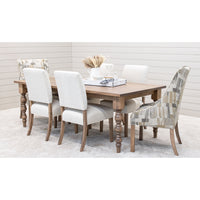 Patterson Turned Leg Maple Wood Large Extending Dining Table | WB