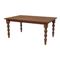 Patterson Turned Leg Cherry Wood Large Extending Dining Table | ASB
