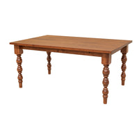 Patterson Turned Leg Cherry Wood Large Extending Dining Table | MC