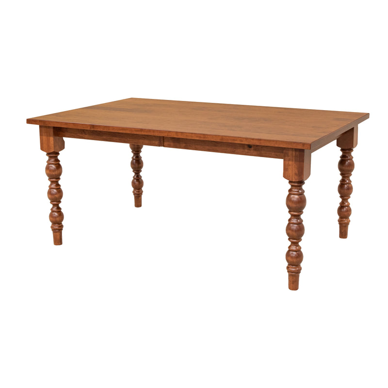 Patterson Turned Leg Cherry Wood Large Extending Dining Table | MC