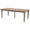 Patterson Turned Leg Maple Wood Large Extending Dining Table | CO
