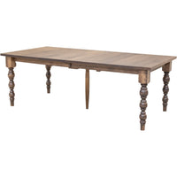 Patterson Turned Leg Maple Wood Large Extending Dining Table | CO