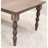 Patterson Turned Leg Maple Wood Large Extending Dining Table | CO