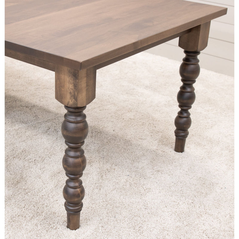 Patterson Turned Leg Maple Wood Large Extending Dining Table | CO