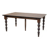 Patterson Turned Leg Maple Wood Large Extending Dining Table | RT