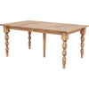 Patterson Turned Leg Hickory Wood Large Extending Dining Table | WB