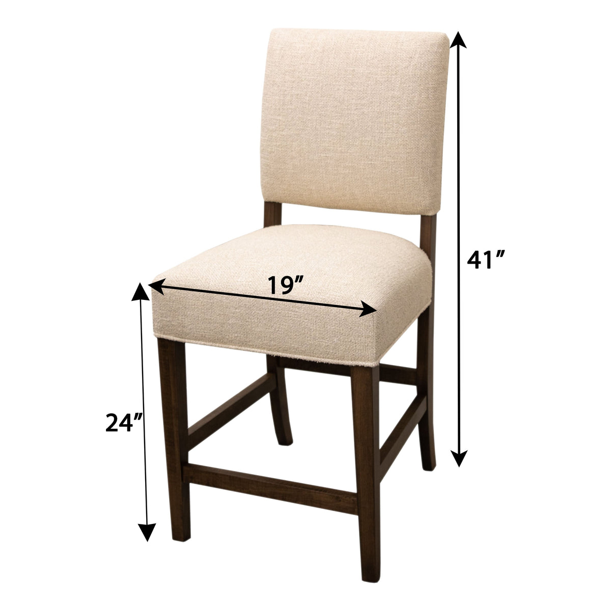 Portal Open Back Upholstered 24" Bar Stool | C28-9