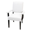 Portals Open Back Upholstered Dining Chair with Fabric Arms | R1-120