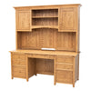 Princeton Oak Wood Desk with Hutch Top | FW