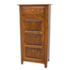 Single Door Oak Wood Pie Safe with Wood Panels | O-MC