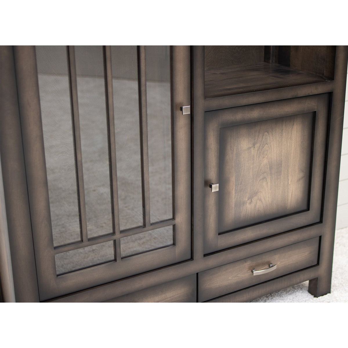 YSF Pottery Pantry Maple Wood Cabinet | SP-Burn