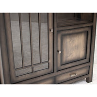 YSF Pottery Pantry Maple Wood Cabinet | SP-Burn