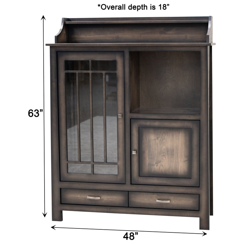 YSF Pottery Pantry Maple Wood Cabinet | SP-Burn
