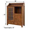 YSF Pottery Pantry Quarter Sawn White Oak Wood Cabinet | ASB