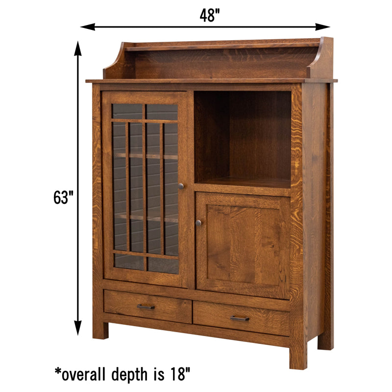 YSF Pottery Pantry Quarter Sawn White Oak Wood Cabinet | ASB