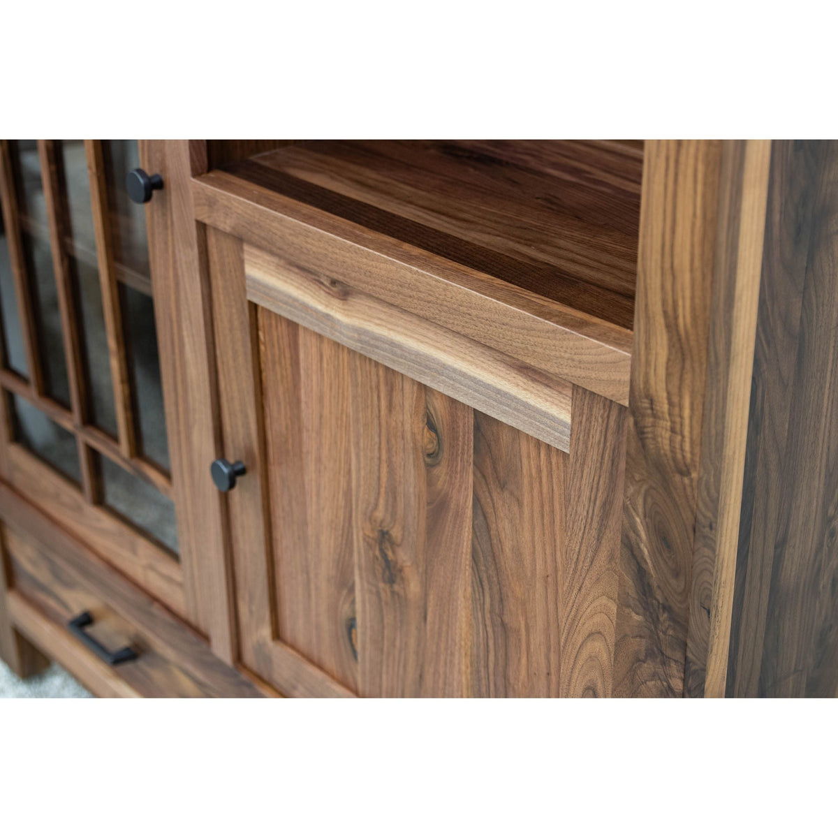 YSF Pottery Pantry Walnut Wood Cabinet | NAT