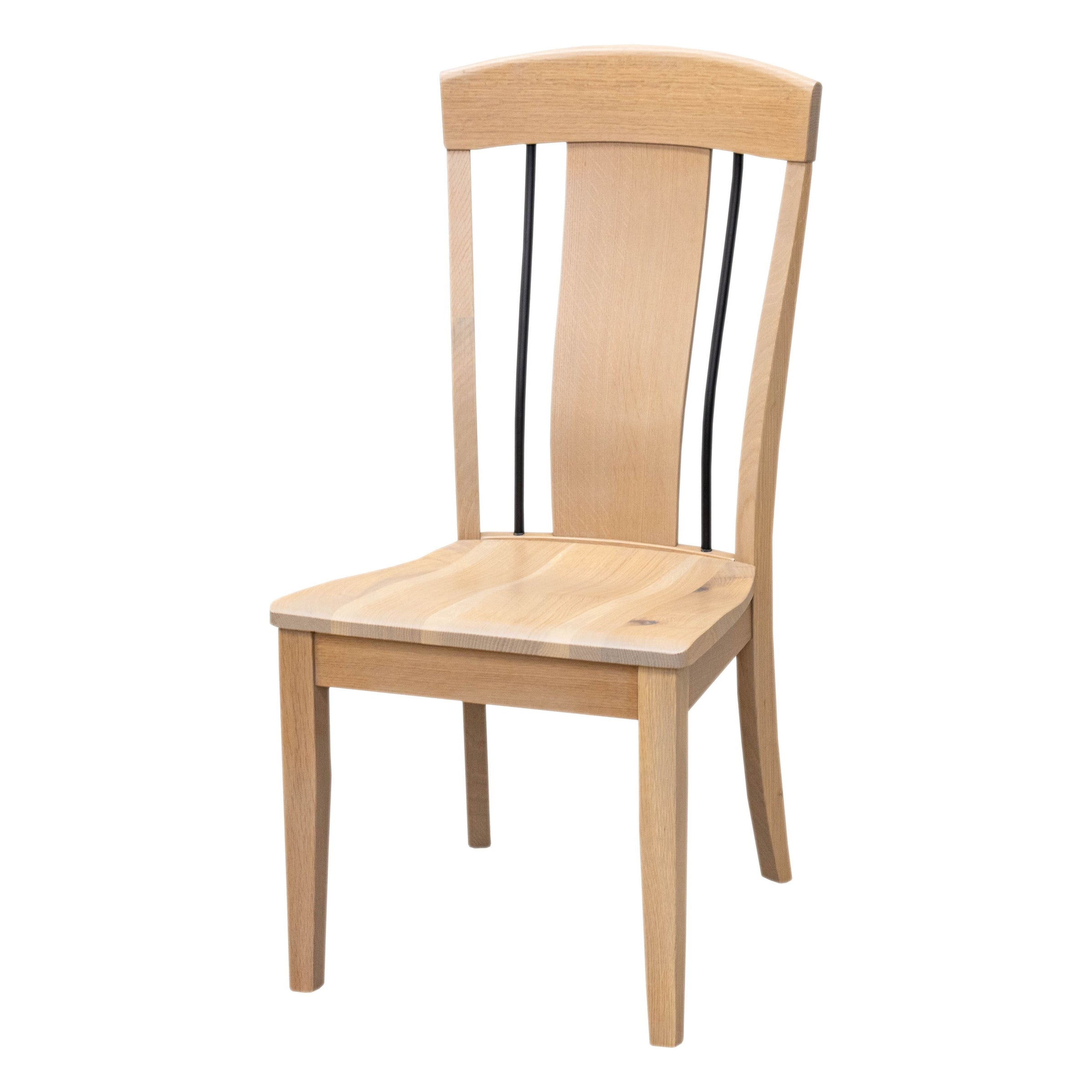 Roman Quarter Sawn White Oak Wood Side Dining Chair | LAT
