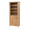 Dover Solid Hickory Wood Bookcase with Doors | WB