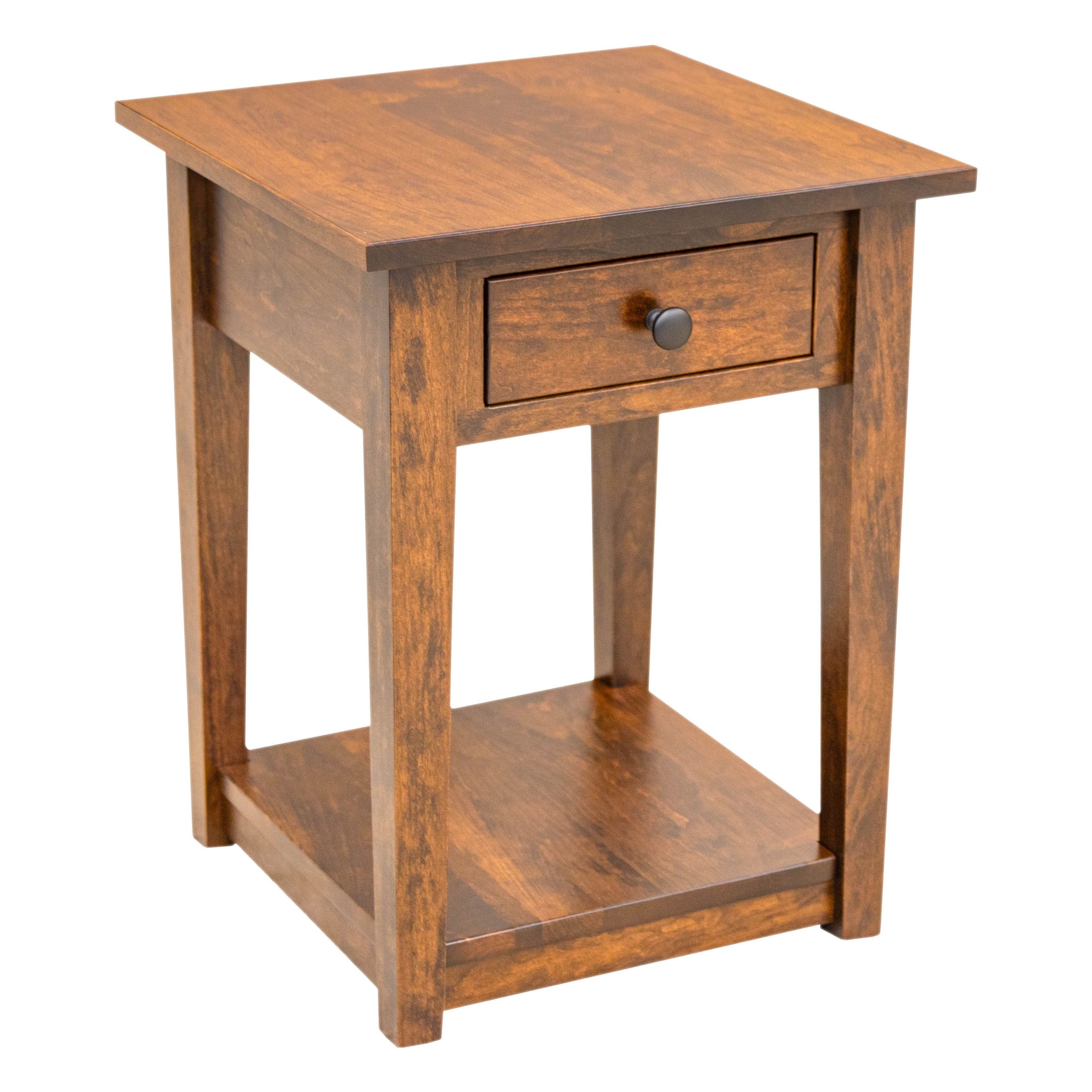 Dover Cherry Wood Large Square Open End Table | MC