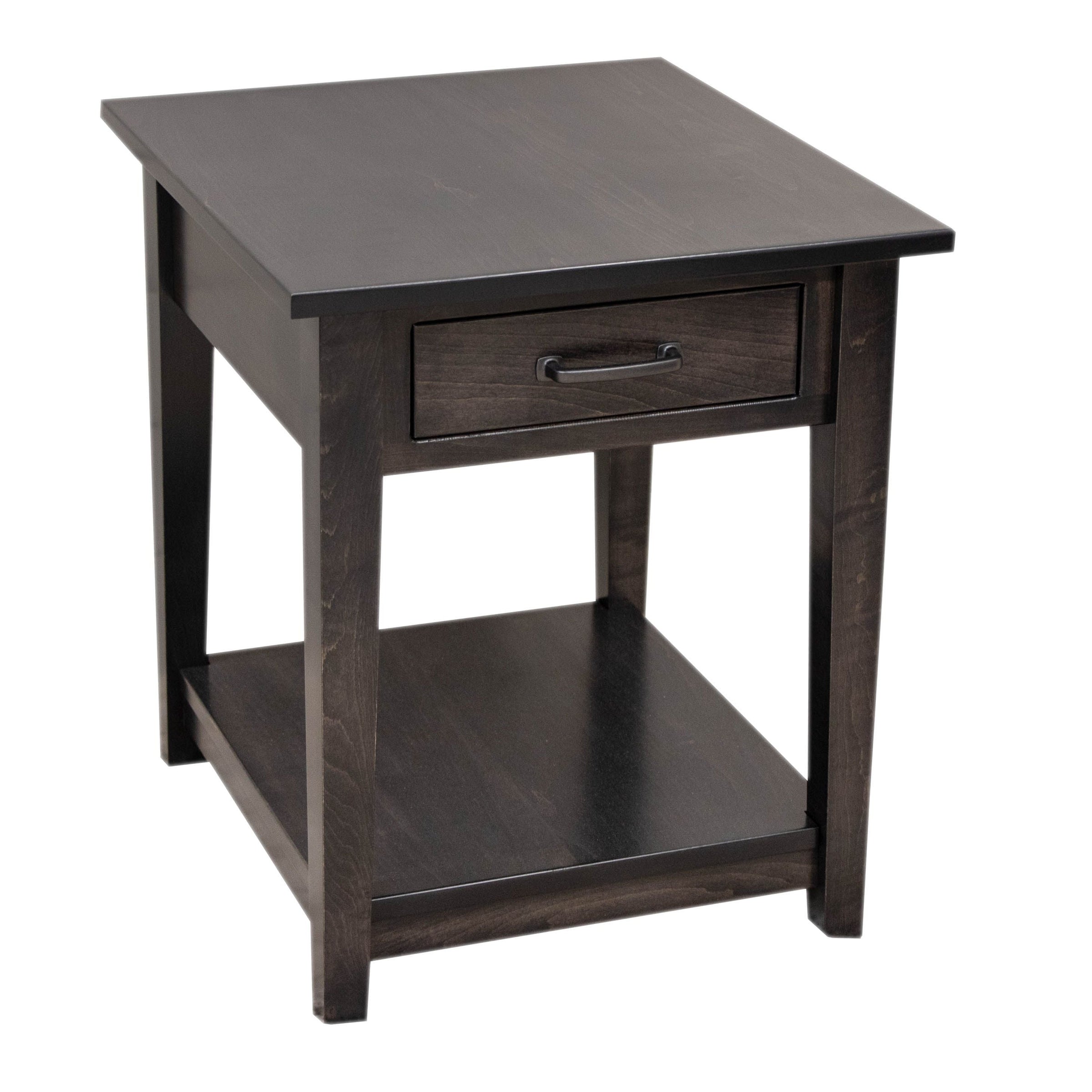Dover Maple Wood Large Square Open End Table | DK